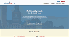 Desktop Screenshot of mluvtecesky.net